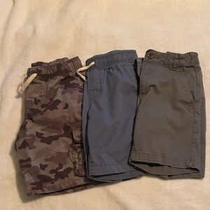 Kids Camo and Solid Shorts Set